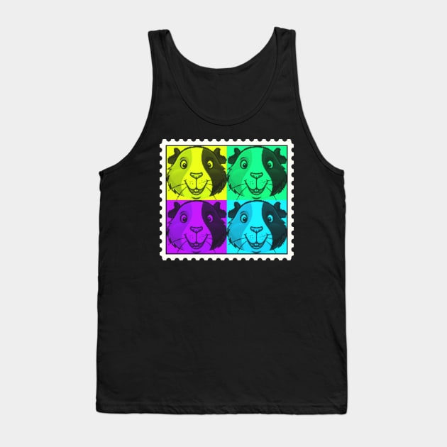 Guinea Pig Postage Stamp Tank Top by ARTWORKandBEYOND